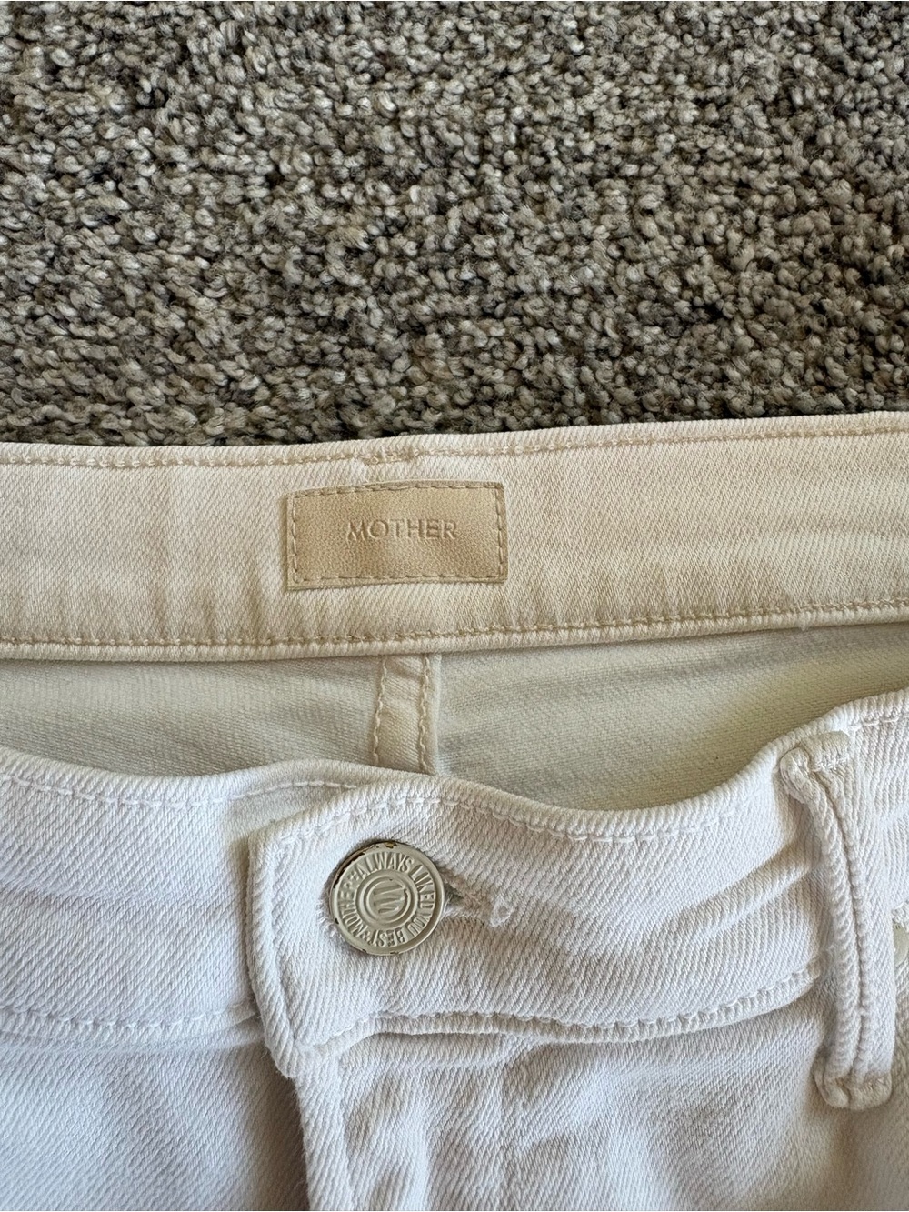 MOTHER The Runaway White Jeans - Picture 2 of 4